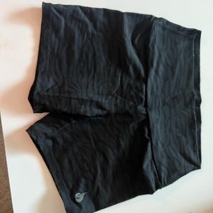 Ryderwear black animal print shorts
